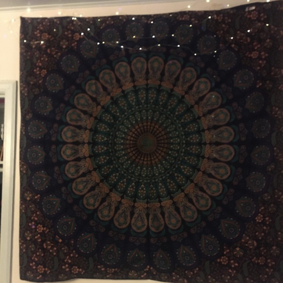 Mándala blue tapestry - Picture 3 of 4